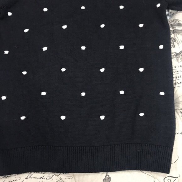 Maison Jules Textured Polka Dot Sweater - Picture 3 of 5